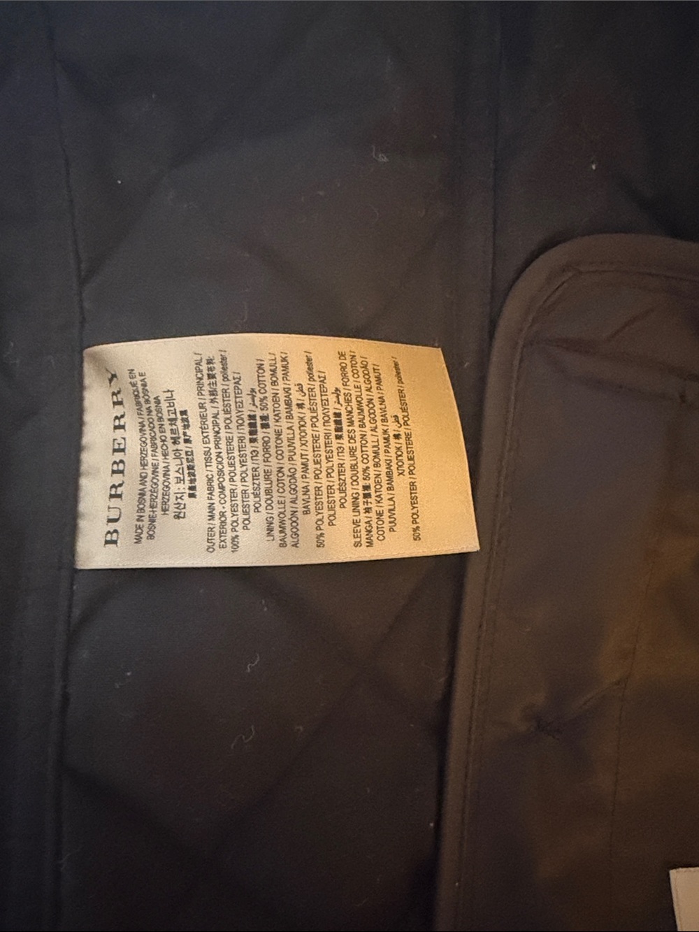 Burbey Quilted Women’s Jacket with Signature Check - Picture 10 of 10